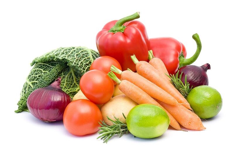 Асорти от зеленчуци - диетата на втория ден от диетата 6 венчелистчета